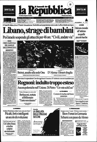 Il lunedì de La repubblica